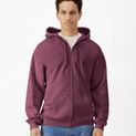Gildan Softstyle Midweight Fleece F/Z Hood Sweatshirt Adult - Maroon additional 1