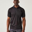 Regatta Professional Navigate Recycled Short Sleeve Polo - Black/Seal Grey additional 5