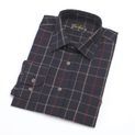 Shirtmaster Romsey Poly Cotton Long Sleeved Shirt Navy additional 1