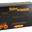 febra™ Pyramid Disposable Gloves, Standard Cuff, Orange (100Pk) additional 3