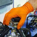febra™ Pyramid Disposable Gloves, Standard Cuff, Orange (100Pk) additional 2