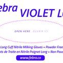 Febra™ Violet LC Long Cuff Nitrile Milking Glove, Powder Free (50Pk) additional 2