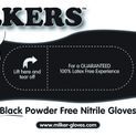 Milkers™ Nitrile Glove Black Powder Free (100Pk) additional 3