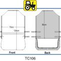 Tough Cover Tractor Seat Cover Black additional 3