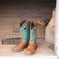Durango Ladies Lady Rebel Pro Mid Boot Wheat/Tidal Teal additional 7