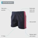 Betacraft Station 3" Unisex Dark Navy/Hot Pink Shorts additional 3