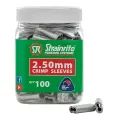 Strainrite Wire Crimps 2.50mm, Tub of 100 additional 2
