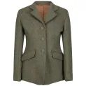 Equetech Claydon Tweed Junior Jacket Green Herringbone additional 1
