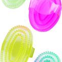 Lincoln Synthetic Rubber Curry Comb - Clear Blue additional 2