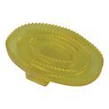 Lincoln Synthetic Rubber Curry Comb - Clear Yellow additional 1