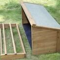 Horizont Chicken Poultry & Small Animal Hutch with Egg Nest additional 3