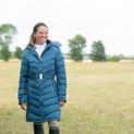 Coldstream Branxton Long Quilted Coat - Cool Slate Blue additional 6