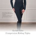 Coldstream Ecclaw Elite Compression Riding Tights - Black additional 3