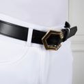 Coldstream Hutton Diamante Leather Belt - Black/Gold additional 4