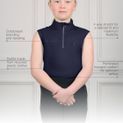 Coldstream Next Generation Cranshaws Sleeveless Kids Base Layer - Navy additional 4