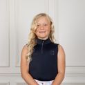 Coldstream Next Generation Cranshaws Sleeveless Kids Base Layer - Navy additional 3