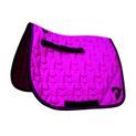 Hy Equestrian Belton Saddle Pad - Pink/Navy additional 1