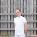 Hy Equestrian Cadiz Mizs Show Shirt - White/Rose Gold additional 12