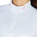 Hy Equestrian Cadiz Mizs Show Shirt - White/Rose Gold additional 7