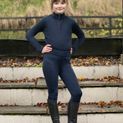 Hy Equestrian Children's Melton Riding Tights - Navy additional 4