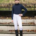 Hy Equestrian Children's Melton Riding Tights - White additional 25
