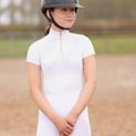 Hy Equestrian Children's Melton Riding Tights - White additional 26