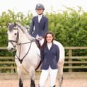 Hy Equestrian Children's Roka Royal Show Jacket - Navy with Rose Gold Diamantes additional 12