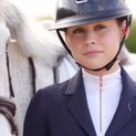 Hy Equestrian Children's Roka Royal Show Jacket - Navy with Rose Gold Diamantes additional 2