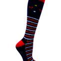 Hy Equestrian Christmas Decorations Socks (Pack of 3) - Navy/Red/Gold additional 1