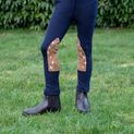 Hy Equestrian Cowboy Tots Jodhpurs - Navy/Beige additional 1