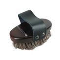 Hy Equestrian Deluxe Horse Hair Wooden Body Brush - Dark Brown additional 2
