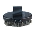 Hy Equestrian Deluxe Horse Hair Wooden Body Brush - Dark Brown additional 1