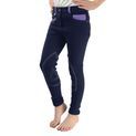 Hy Equestrian Diesel Children's Jodhpurs - Navy/Lavender additional 1