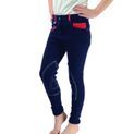 Hy Equestrian Diesel Children's Jodhpurs - Navy/Red additional 1