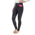 Hy Equestrian Diesel Ladies Jodhpurs - Charcoal/Pink additional 1