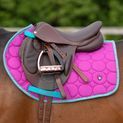 Hy Equestrian DynaMizs Ecliptic Close Contact Saddle Pad - Plum/Teal additional 4