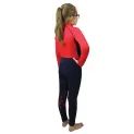 Hy Equestrian DynaMizs Ecliptic Riding Tights - Red/Navy additional 2