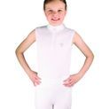 Hy Equestrian Eden Children's Sleeveless Show Shirt - White additional 1