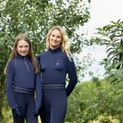 Hy Equestrian Elevate Allure Mizs Riding Tights - Navy/Rose Gold additional 22