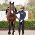 Hy Equestrian Elevate Allure Mizs Riding Tights - Navy/Rose Gold additional 29