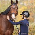 Hy Equestrian Elevate Allure Mizs Riding Tights - Navy/Rose Gold additional 13