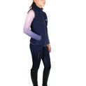 Hy Equestrian Elevate Allure Mizs Riding Tights - Navy/Rose Gold additional 14