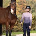 Hy Equestrian Elevate Allure Mizs Riding Tights - Navy/Rose Gold additional 39
