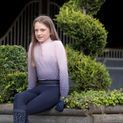 Hy Equestrian Elevate Allure Mizs Riding Tights - Navy/Rose Gold additional 32