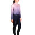 Hy Equestrian Elevate Allure Mizs Riding Tights - Navy/Rose Gold additional 1