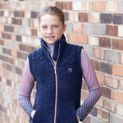 Hy Equestrian Elevate Mizs Teddy Fleece Gilet - Navy additional 3
