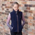 Hy Equestrian Elevate Mizs Teddy Fleece Gilet - Navy additional 5