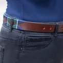 Hy Equestrian Elevate Polo Belt - Navy/Olive Green additional 3