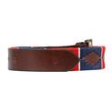 Hy Equestrian Elevate Polo Belt - Red/Navy/White additional 4