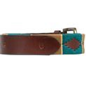 Hy Equestrian Elevate Polo Belt - Teal/Mocha/Beige additional 3